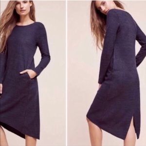 Anthropologie Moth Navy Blue Sweater Dress XS